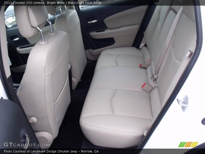 Bright White / Black/Light Frost Beige 2011 Chrysler 200 Limited