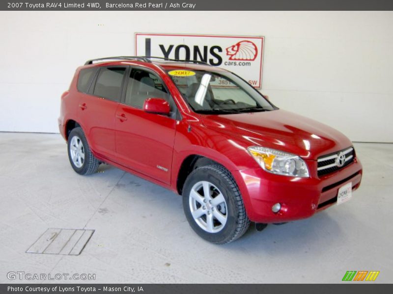 Barcelona Red Pearl / Ash Gray 2007 Toyota RAV4 Limited 4WD
