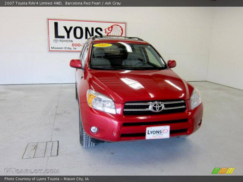 Barcelona Red Pearl / Ash Gray 2007 Toyota RAV4 Limited 4WD