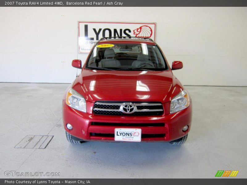 Barcelona Red Pearl / Ash Gray 2007 Toyota RAV4 Limited 4WD