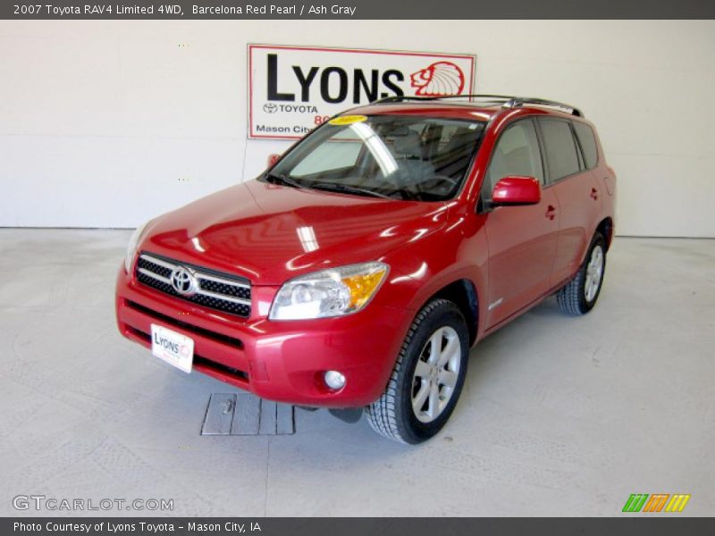 Barcelona Red Pearl / Ash Gray 2007 Toyota RAV4 Limited 4WD