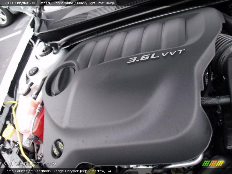 Bright White / Black/Light Frost Beige 2011 Chrysler 200 Limited