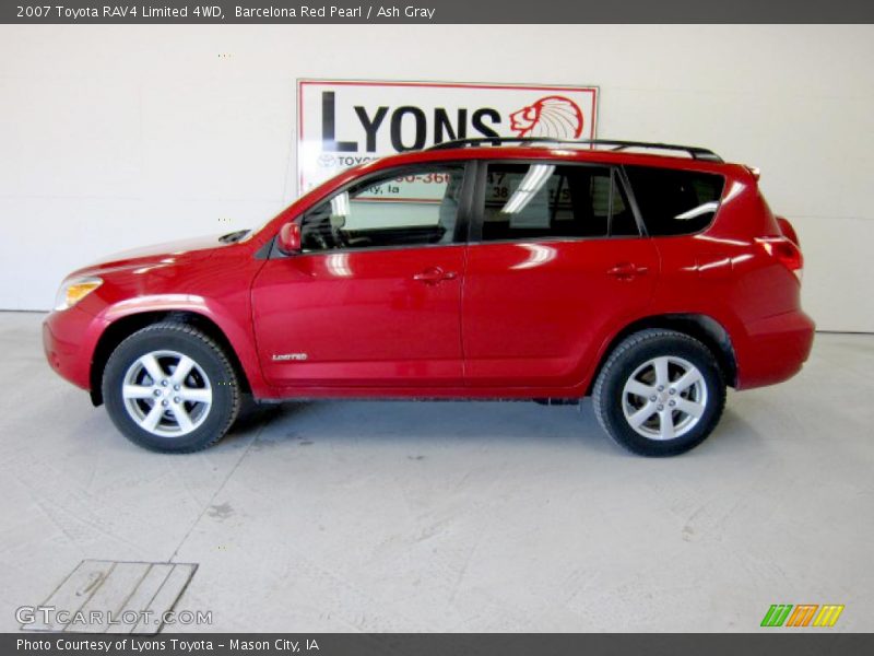 Barcelona Red Pearl / Ash Gray 2007 Toyota RAV4 Limited 4WD
