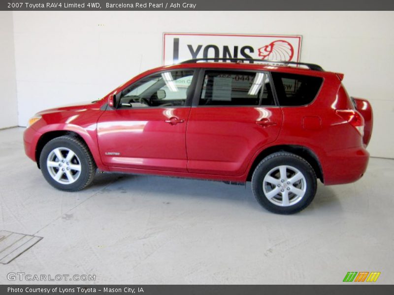 Barcelona Red Pearl / Ash Gray 2007 Toyota RAV4 Limited 4WD