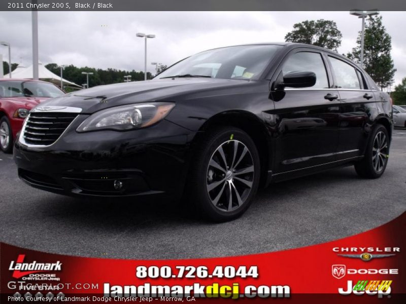 Black / Black 2011 Chrysler 200 S