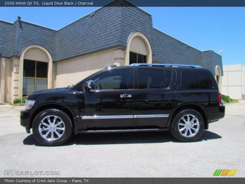 Liquid Onyx Black / Charcoal 2009 Infiniti QX 56