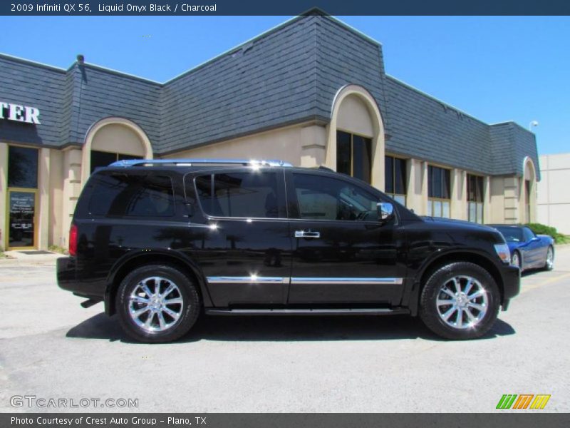 Liquid Onyx Black / Charcoal 2009 Infiniti QX 56