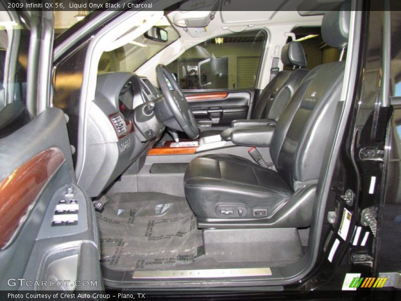 Liquid Onyx Black / Charcoal 2009 Infiniti QX 56