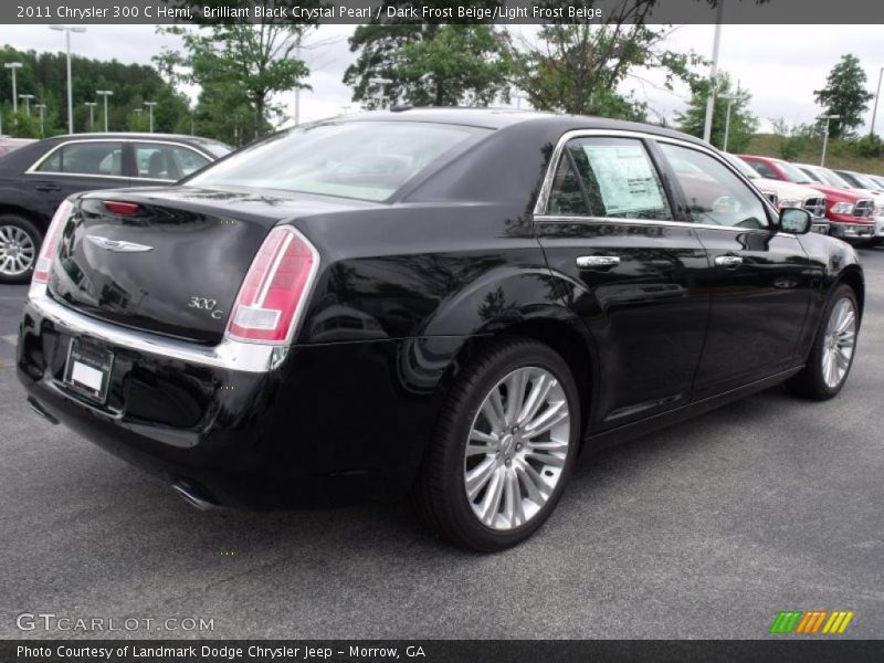 Brilliant Black Crystal Pearl / Dark Frost Beige/Light Frost Beige 2011 Chrysler 300 C Hemi