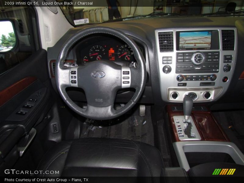 Liquid Onyx Black / Charcoal 2009 Infiniti QX 56