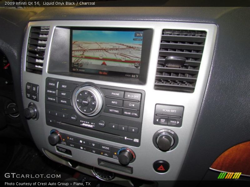 Liquid Onyx Black / Charcoal 2009 Infiniti QX 56