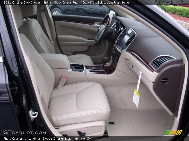 Brilliant Black Crystal Pearl / Dark Frost Beige/Light Frost Beige 2011 Chrysler 300 C Hemi