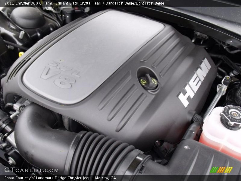 Brilliant Black Crystal Pearl / Dark Frost Beige/Light Frost Beige 2011 Chrysler 300 C Hemi
