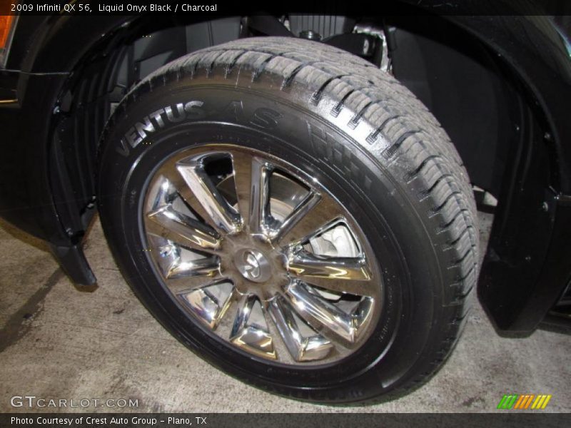 Liquid Onyx Black / Charcoal 2009 Infiniti QX 56