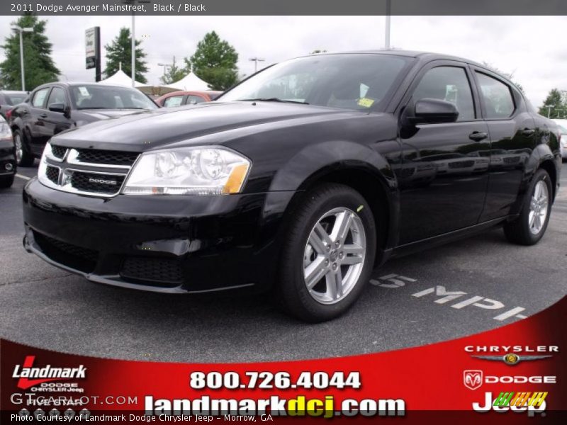Black / Black 2011 Dodge Avenger Mainstreet