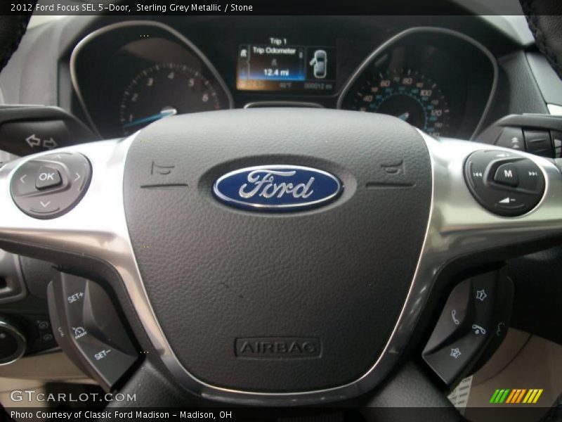 Sterling Grey Metallic / Stone 2012 Ford Focus SEL 5-Door