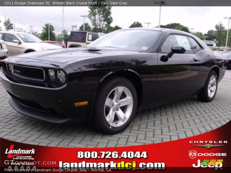 Brilliant Black Crystal Pearl / Dark Slate Gray 2011 Dodge Challenger SE
