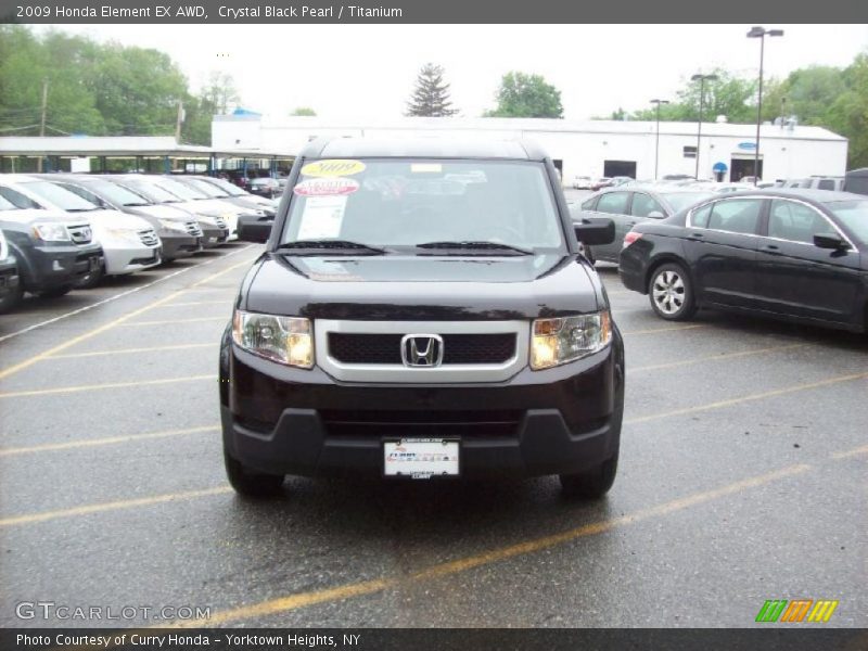 Crystal Black Pearl / Titanium 2009 Honda Element EX AWD