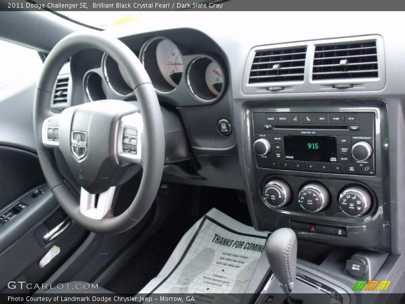 Brilliant Black Crystal Pearl / Dark Slate Gray 2011 Dodge Challenger SE