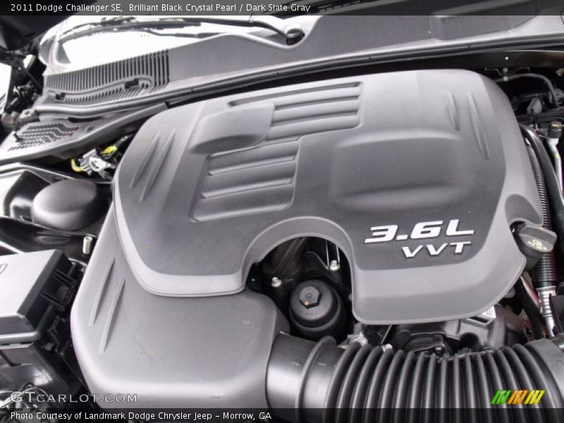 Brilliant Black Crystal Pearl / Dark Slate Gray 2011 Dodge Challenger SE