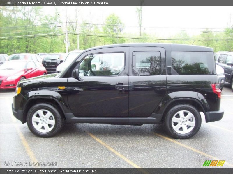 Crystal Black Pearl / Titanium 2009 Honda Element EX AWD