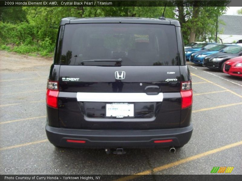 Crystal Black Pearl / Titanium 2009 Honda Element EX AWD