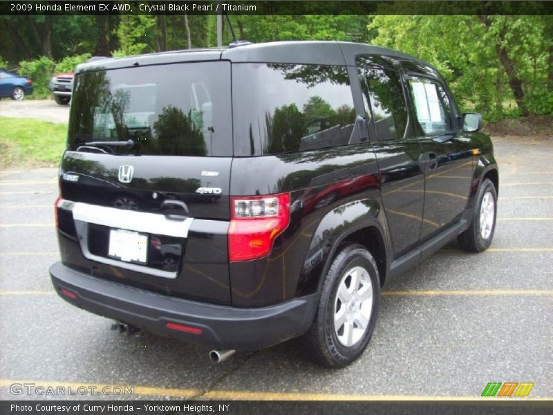 Crystal Black Pearl / Titanium 2009 Honda Element EX AWD