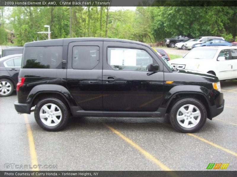 Crystal Black Pearl / Titanium 2009 Honda Element EX AWD