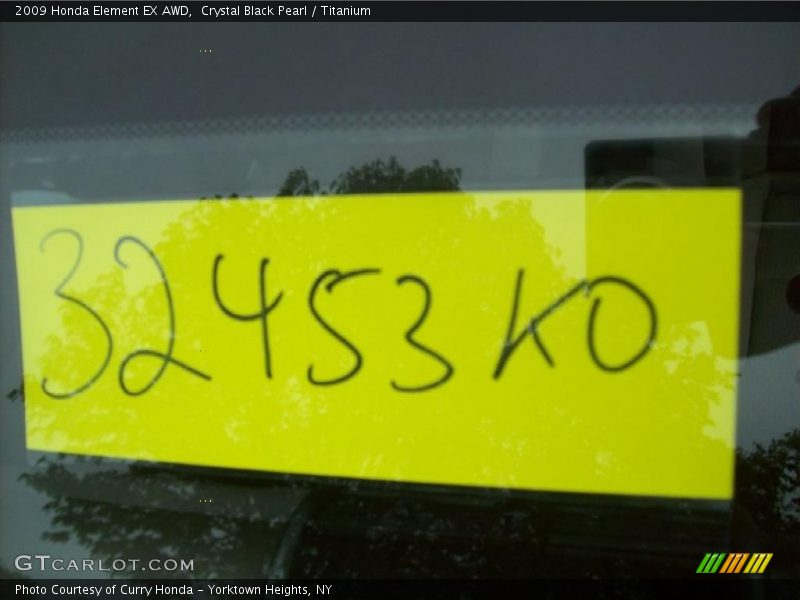 Crystal Black Pearl / Titanium 2009 Honda Element EX AWD