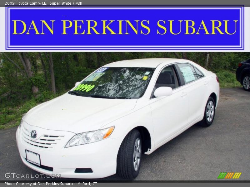 Super White / Ash 2009 Toyota Camry LE