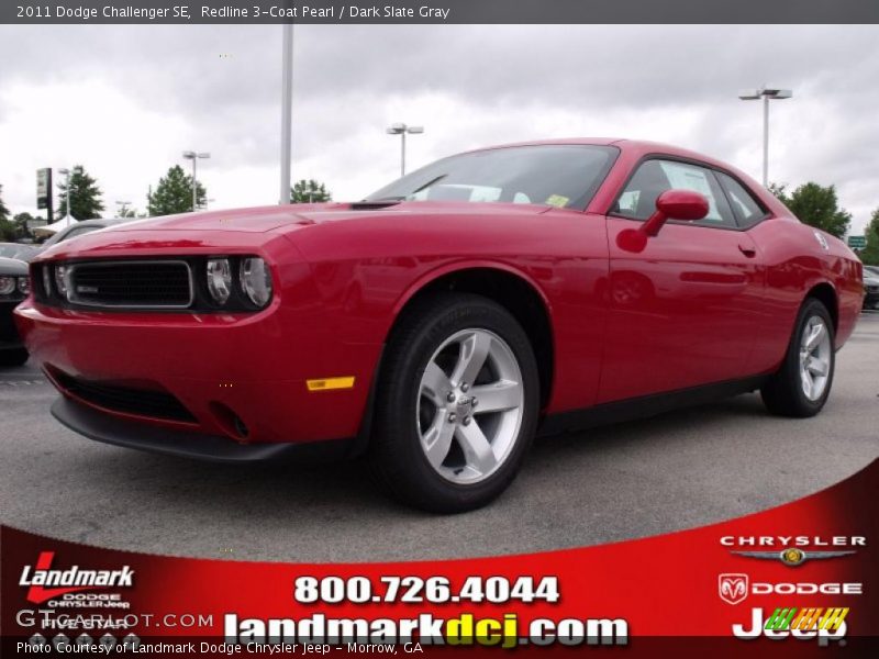 Redline 3-Coat Pearl / Dark Slate Gray 2011 Dodge Challenger SE