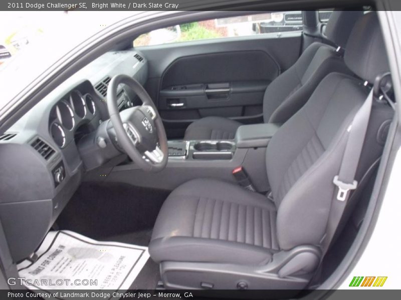 Bright White / Dark Slate Gray 2011 Dodge Challenger SE