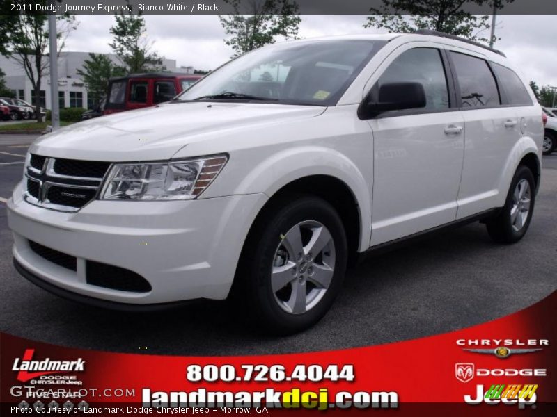 Bianco White / Black 2011 Dodge Journey Express