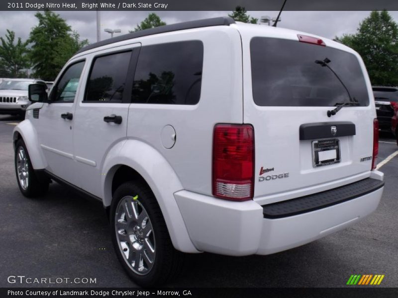 Bright White / Dark Slate Gray 2011 Dodge Nitro Heat