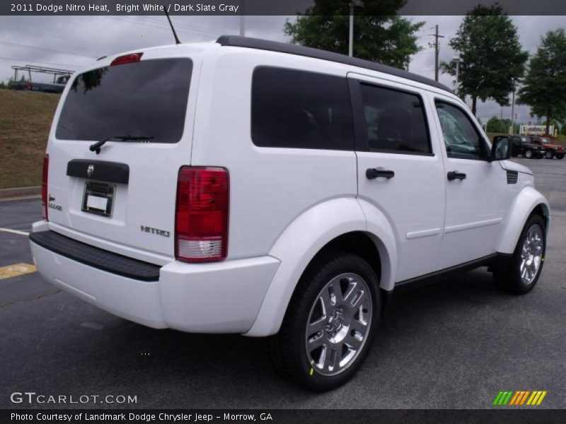 Bright White / Dark Slate Gray 2011 Dodge Nitro Heat