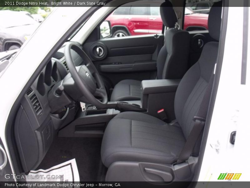 Bright White / Dark Slate Gray 2011 Dodge Nitro Heat