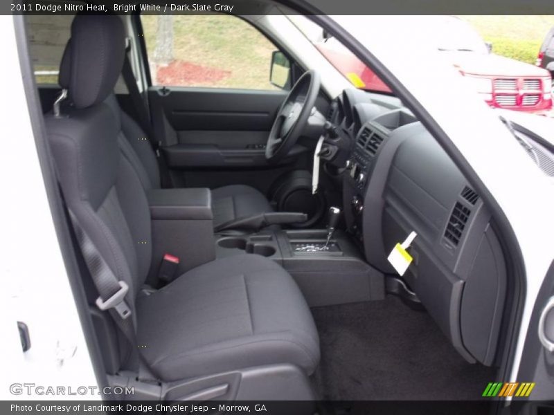 Bright White / Dark Slate Gray 2011 Dodge Nitro Heat