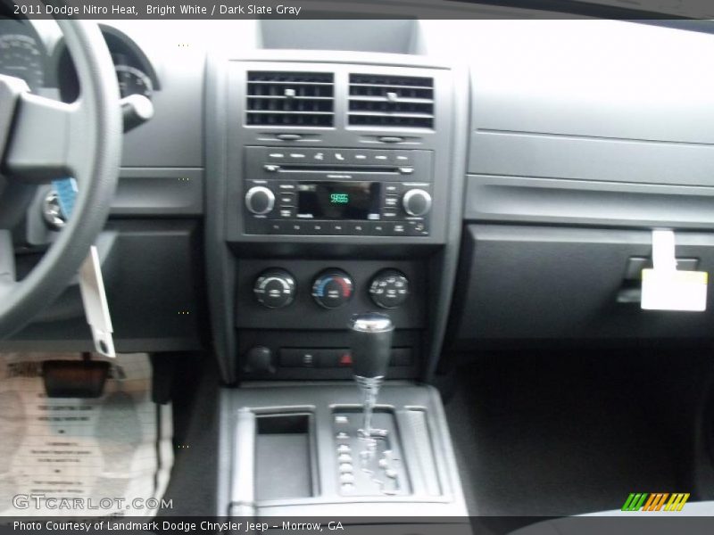 Bright White / Dark Slate Gray 2011 Dodge Nitro Heat