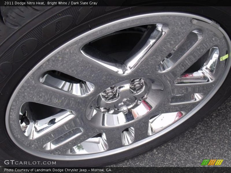 Bright White / Dark Slate Gray 2011 Dodge Nitro Heat