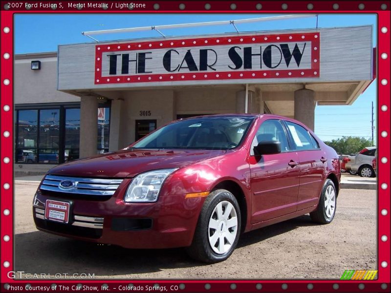Merlot Metallic / Light Stone 2007 Ford Fusion S