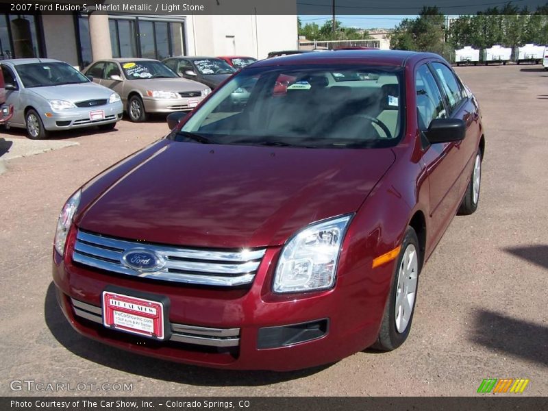 Merlot Metallic / Light Stone 2007 Ford Fusion S