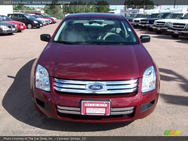 Merlot Metallic / Light Stone 2007 Ford Fusion S