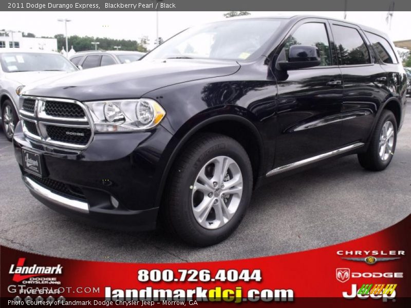 Blackberry Pearl / Black 2011 Dodge Durango Express