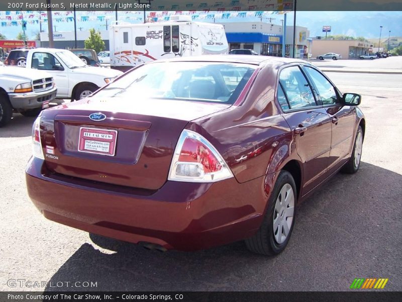 Merlot Metallic / Light Stone 2007 Ford Fusion S