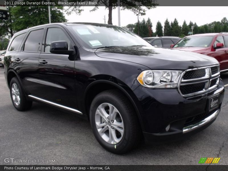 Blackberry Pearl / Black 2011 Dodge Durango Express