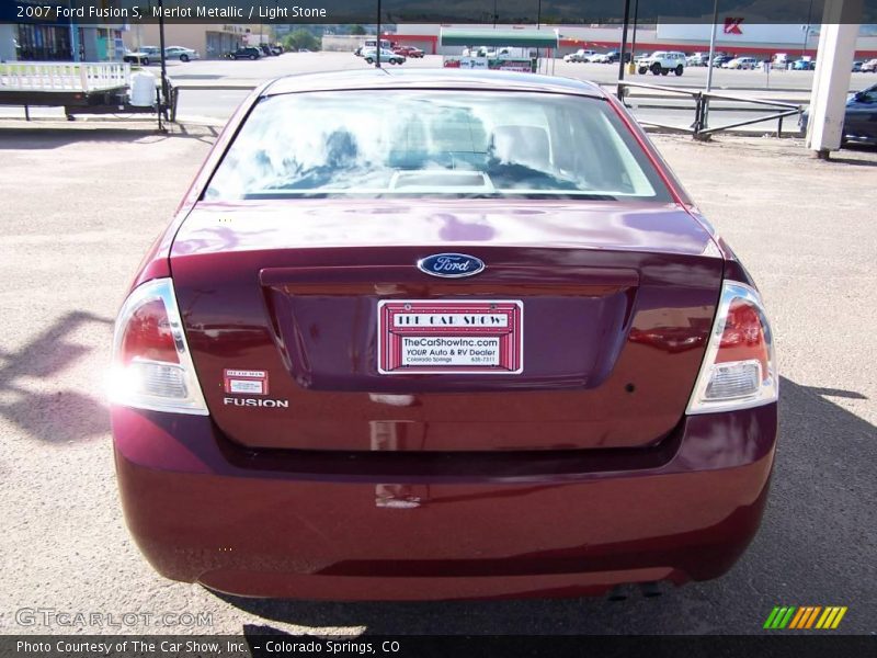 Merlot Metallic / Light Stone 2007 Ford Fusion S