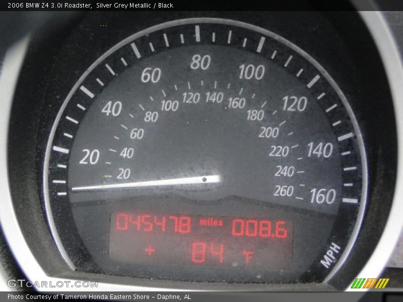Silver Grey Metallic / Black 2006 BMW Z4 3.0i Roadster