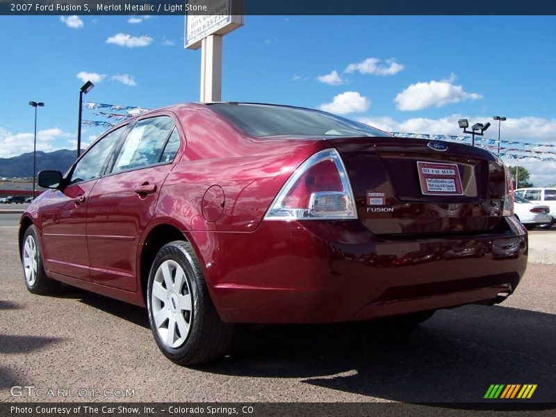 Merlot Metallic / Light Stone 2007 Ford Fusion S