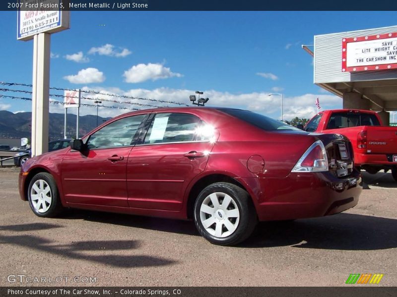 Merlot Metallic / Light Stone 2007 Ford Fusion S