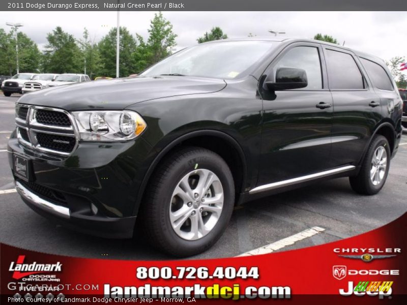 Natural Green Pearl / Black 2011 Dodge Durango Express